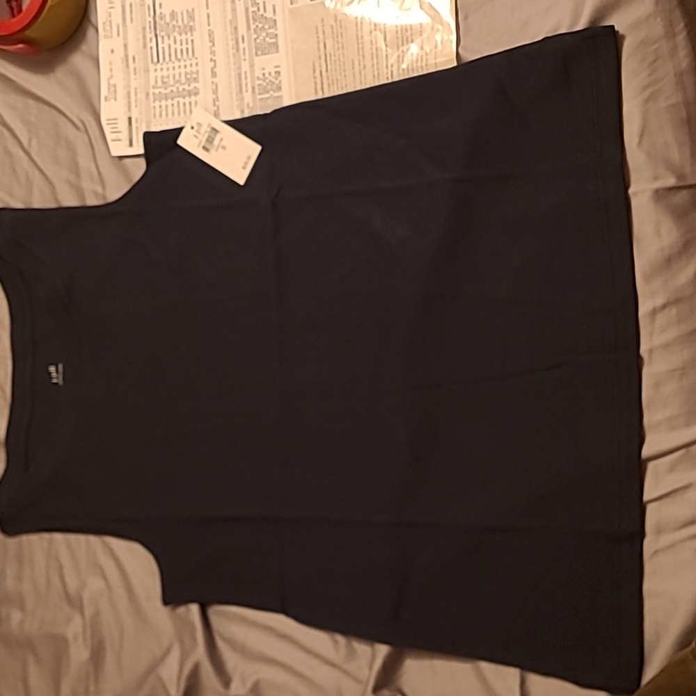 Womans Small j jill perfect Pima sleeveless tee. India ink color